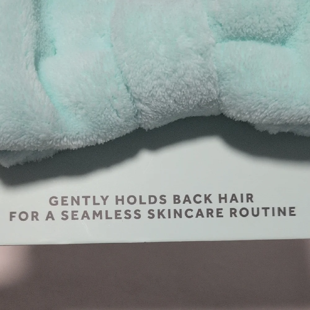 Bliss Blue Microfiber Spa Headband for Skincare